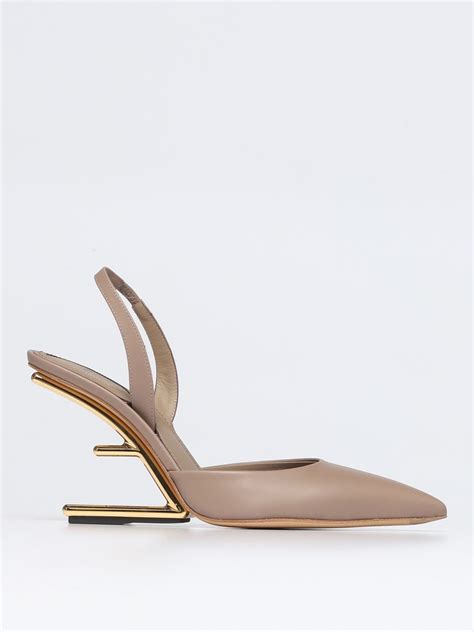 fendi heel|Fendi high heel slingbacks.